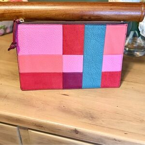 Fossil Multicolor Patchwork Clutch